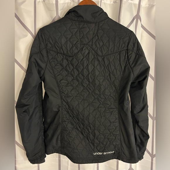 Under Armour Black Quilted Jacket with Patterned Lining - Picture 4 of 4